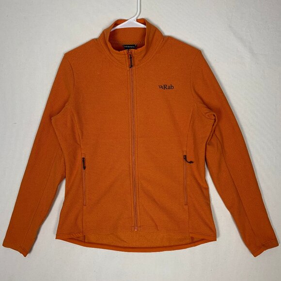 Rab Women's Stavel Jacket Small Orange Full-zip QFG-69 - Picture 1 of 11